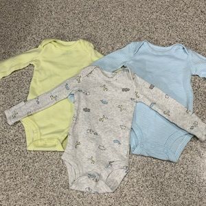 Carter’s 3 piece long sleeve bodysuits.